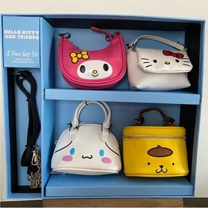 “Hello Kitty and Friends” VIRAL 5 Piece Micro Purse Set BRAND NEW
